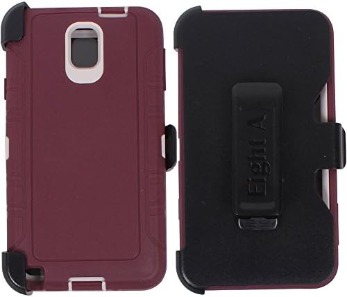 Galaxy Note 3 Case,Heavy Duty Defender Impact Rugged with Built-in Screen Protector Camouflage Case Cover for Samsung Galaxy Note 3 (wine-red)