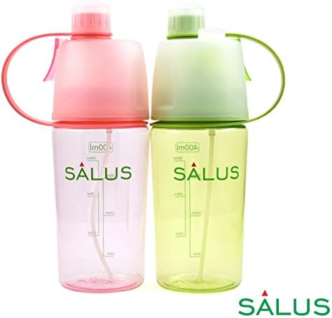 SALUS Sport Drinking and Misting Spray Water Bottle, Outdoor Sport Drinking, BPA FREE, Various Size and Color Options