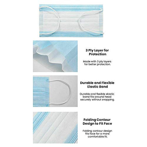 2 Duraviva+3+Ply+Disposable+Elastic+Earloops