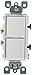 Leviton 5634-W 15 Amp, 120/277 Volt, Decora Single-Pole, AC Combination Switch, Commercial Grade, Grounding, White primary