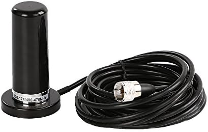 HH-N2RS Dual Band Antenna UHF VHF 400-470 136-174MHZ and SO239 Mount Magnetic Base UHF PL-259 Antenna Cable Roof or Trunk for Mobile Radios PL259 Connector (N2RS and MB60 SL16)