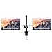 Vemount Dual Monitor Mount LCD LED Computer Desk Mount Stand Fully Adjustable