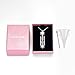 Oinsi Urn Necklace for Ashes Timeless Hourglass Cremation Jewelry for Women Men Memorial Pendant Keepsake for Human Pet Ashes (Silver)