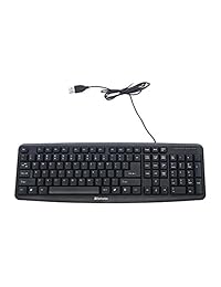 Teclado con cable USB, Negro