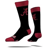 Strideline NCAA Mens Team Logo Dress Socks-Team Colors-One Size Fits Most -M/L (8-12)