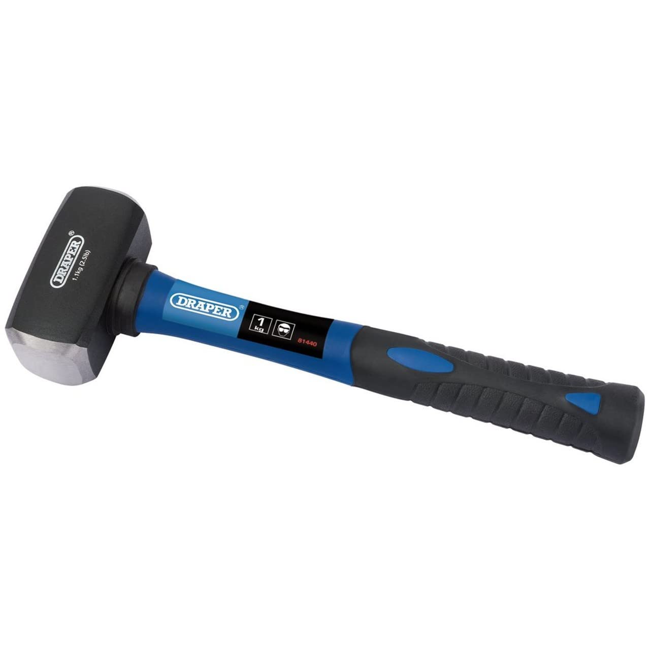 Draper 81440 Fibreglass Shaft Club Hammer,Blue,1 kg