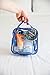 EzPacking Clear TSA Approved 3-1-1 Travel Toiletry Bag for Carry On/Quart Size Transparent Liquids Pouch for Airport Security/Reusable See Through Vinyl & PVC Plastic Organizer Men Women (Gray)