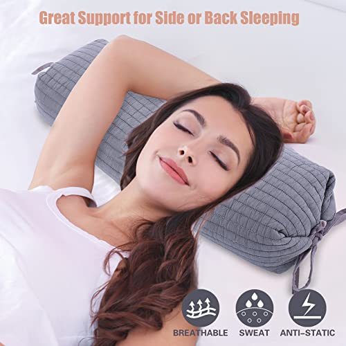 Ainilaus Adjustable Buckwheat Pillow with Washable Cotton Pillowcase