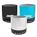 HyperPS Wireless Bluetooth Speaker with Micro SD Card / USB Thumb Drive Slot and Microphone, Metallic Blue