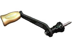 Carbon Fiber Fishing Reel Single Rocker Arm Handle 70mm with 2 Bearings for Stella Stradic Complex F4 Twinpower Ultrega Sahar