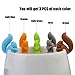 Enenes 20PCS Tea Bag Holders & Drink Markers - Cute Squirrel Silicone Cup Charms, Heat-Resistant Non-Slip Tea Hangers for Mugs, Coffee, Party, Office