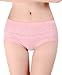 Buankoxy Women's 6 Pack Mid-Rise Stretch Underwear