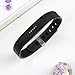 LEEFOX Compatible with Flex 2 band, Adjustable Replacement for Flex 2 Accessory Silicon Wristband w/ Fastener Clasp Fitness Strap for Original Flex 2, Black, Small(Psalm 23-3)