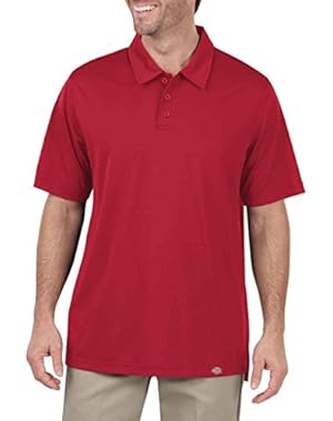 Men's Industrial Work Tech Performance Ventilated Polo Shirt