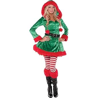 Amazon.com: Amscan Sassy Elf Costume for Women, Christmas ... Amazon.com: Amscan S