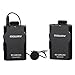 MOURIV MV-GMC201 2.4G Universal Lavalier Wireless Microphone System Lapel Mic with Real-time Monitor for DSLR Camera, Camcorder, IOS iPhone, Android Smartphone Phone, Tablet, Gopro 3,3+, 4