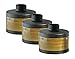 Filter, Gas Mask, Avon, CBRN FM12, Black, 3 Pack