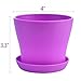 Wobe 8pcs Mini Plastic Flower Seedlings Nursery Pot Planter, 4
