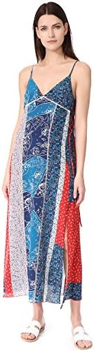 Hilfiger Collection Women's Patchwork Maxi Dress, Peacoat/Multi, 6