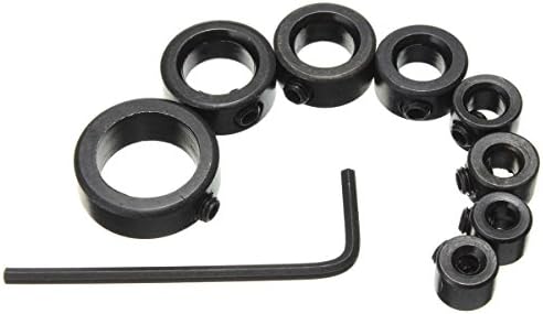 WORTOOL - Drill Stop Assortment Set, 8-Piece General Tools &amp; Instruments Bit limit ring for Drill Bits Consistent Drilling.