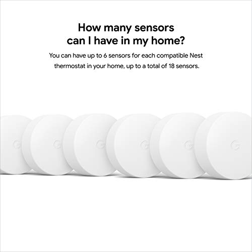 Google Nest Temperature Sensor 3 Count Pack Nest Thermostat Sensor