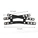 Leather C/B Rings, Hezong 3 Snap Adjustable Cockrings Strap and Ball Stretcher SM Sex Toy for Men (Black)