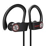Bluetooth Earphones, IPX7 Waterproof Sport Wireless Headphones,HiFi Stereo in-Ear Headphones,Secure Fit for Running Jogging Hiking,Built-in Noise Cancelling Mic,Case (7-9Hrs)