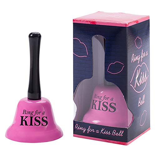 Avasee Pink Ring for a Kiss Bell, Modern Single Piece Metal Construction, 13cm x 7cm