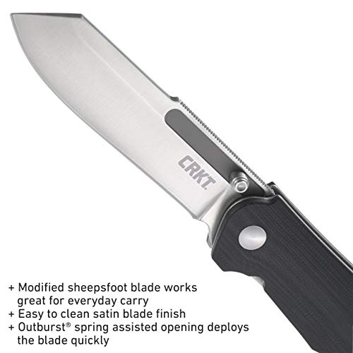 CRKT Radic Folding Pocket Knife Spring Assisted Opening EDC Folder