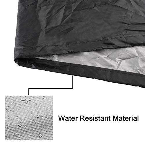 Gekufa Standup Patio Heater Cover for Round Dome Heaters, Outdoor Waterproof Heater Cover, Black, 34" D x 87" H - Thumbnail 3