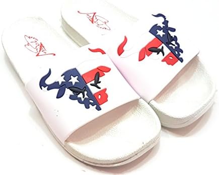 Men's White Rubber BrahmaBull Slipper (10)