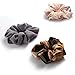 SEVEN STYLE 10 Pcs Colors Women's Chiffon Flower Hair Scrunchies Hair Bow Chiffon Ponytail Holder with Gift Bag,Great Gift for Thanksgiving day and Christmas