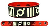 30 SECONDS TO MARS Rubber Bracelet Wristband Glows in the Dark Red