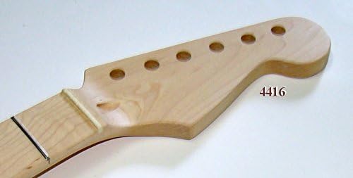 All Maple Replacement Neck for Fender Stratocaster, 22 Frets, Clear Satin Finish