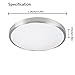 AFSEMOS 10.2-inch Flush Mount Ceiling Light,24W,1600Lumen,LED Panel Light,Waterproof LED Ceiling Light,Cool White,Modern Lighting for Living Room,Bedroom,Bathroom,Office