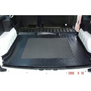Kofferbakmat met anti-slip geschikt voor Citroen Berlingo Multi Space/modellen met achterdeuren en -klep 1998-2007…