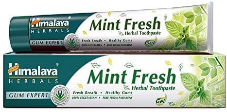 Himalaya Herbals Mint Toothpaste with Active Ingredients - 75ml, White, 75 ml (Pack of 1)