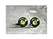 Green Dragon Eye Stud Earrings, Antique Brass Stud Ear Post dragon eye jewelry,Glass dome stud stud earrings eyeball earring