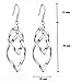 Tapp Collections™ Fashionable Sterling Silver Double Marquise Loops Design Earrings