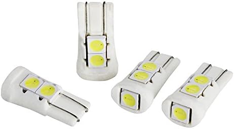 YOOSEN White T10 W5W 168 194 2825 501 LED Bulbs For Car Number Plate Interior Boot Dome Lights Pack of 4