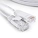 TBMax Cat 6 Ethernet Patch Cable Flat 10ft,Fast Ethernet than Cat5e/Cat5 Bandwidth,Short Network Cat6 Cable Patch,10 ft Slim Internet Cable Computer/Gaming Ethernet Cord Snagless RJ45 Connectors White