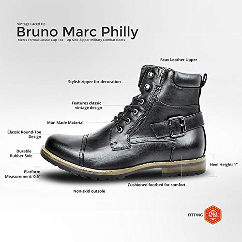 Bruno Marc Men's Military Motorcycle Combat Boots Pricepulse
