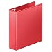 Wilson Jones Heavy Duty Round Ring View Binder with Extra Durable Hinge, 2 Inch, Customizable, Red (W363-44-1797)