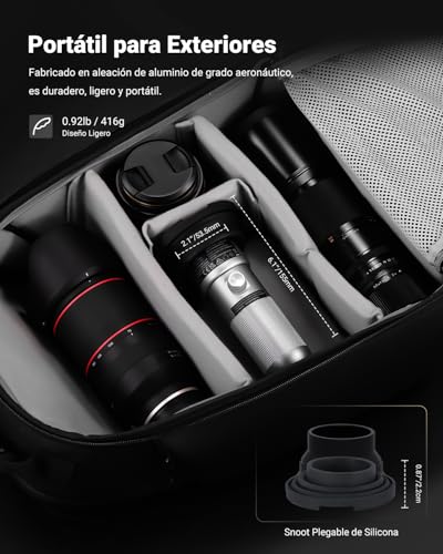 NEEWER Basics RGB Photography Flashlight, 4 Color/20 Gobo Filter/CRI95+/7500 mAh,10W 6300K Portable LED Spotlight Environmental Video Aluminum Sunset Effect for Studio Lighting Recording, FL10