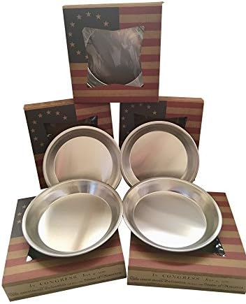 Vintage American Flag Kraft Brown Window Bakery Boxes and Aluminum Pie Pans. Set of 5 each.