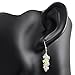 925 Sterling Silver Sweet Candy Pastel Colored Faceted Crystal Beads Dangle Earrings 1.5
