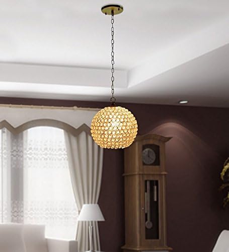 GIG Handicrafts 217 7Watts Round Pendant Light, Gold(AC)