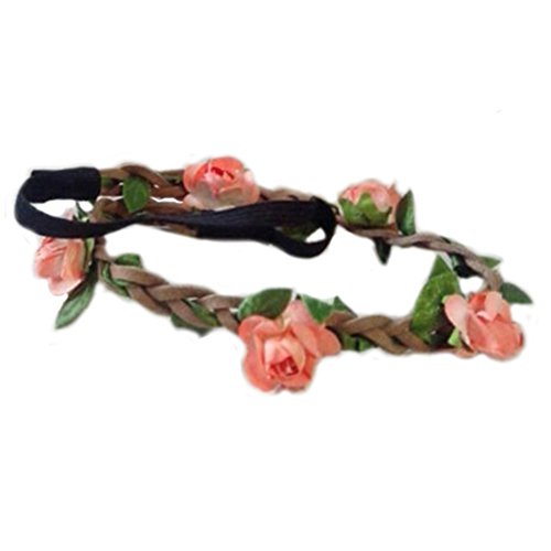 Catnew Love Sweety Boho Floral Flower Wreath Hair Wreath Crown GarlandHeadband Woman Festival Wedding