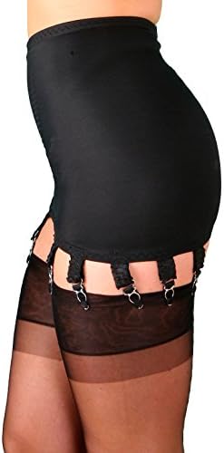 NDG14 Women's Black Solid Colour Light Control Slimming Shaping Girdle