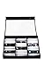 Juvale 18 Slot Sunglasses Organizer for Women and Men, Eyeglass Storage Case with Clear Lid for Multiple Pairs of Glasses (18.5 x 14.25 In)